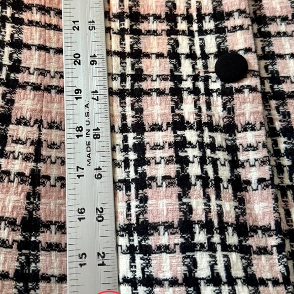 Jessica Howard, Pink Plaid Houndstooth Blazer, Size 6 - Picture 6 of 8